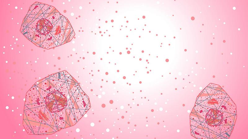 Cytokine Storm Cell Signalling Vector Horizontal Background