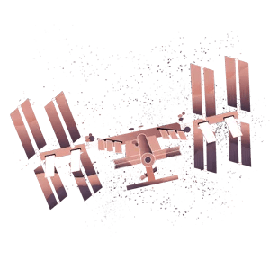 International space station graphic