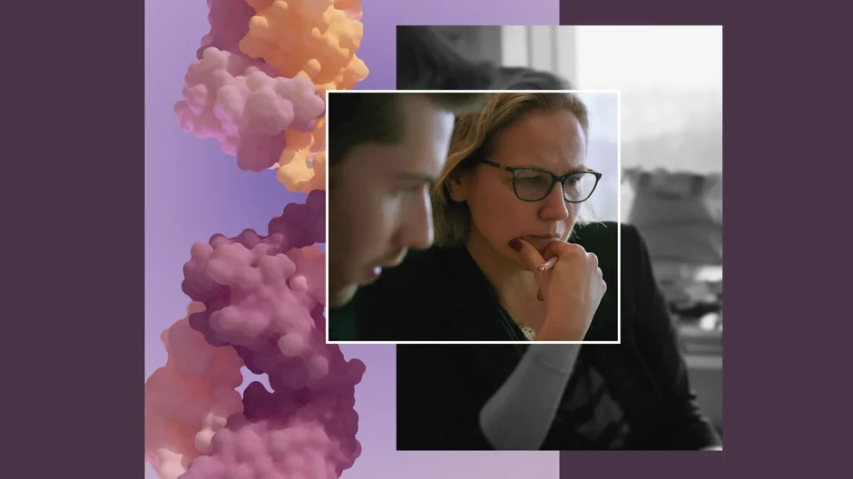 JAX Professor Duygu Ucar, Ph.D. Left: Immunoglobulin antibodies. 