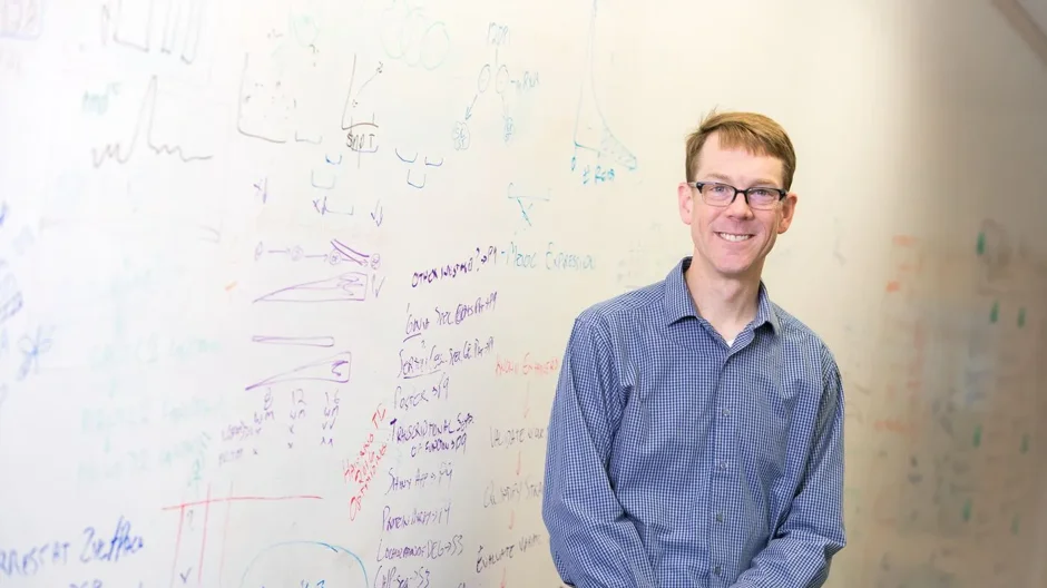 JAX Professor and Bernard and Lusia Milch Endowed Greg Carter, Ph.D. at The Jackson Laboratory in 2017. 