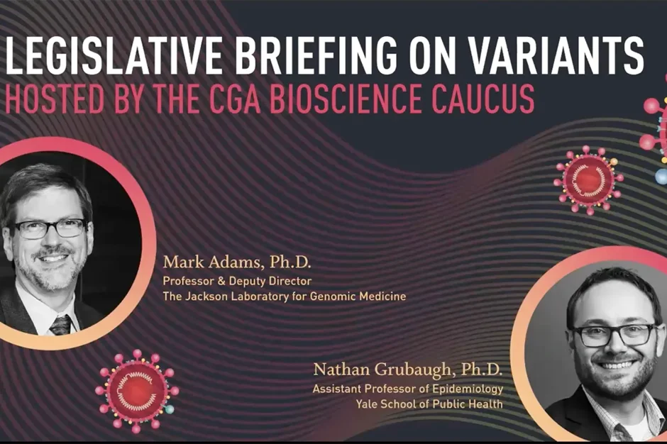JAX and Yale School of Public Health brief CT legislature on COVID-19 variants