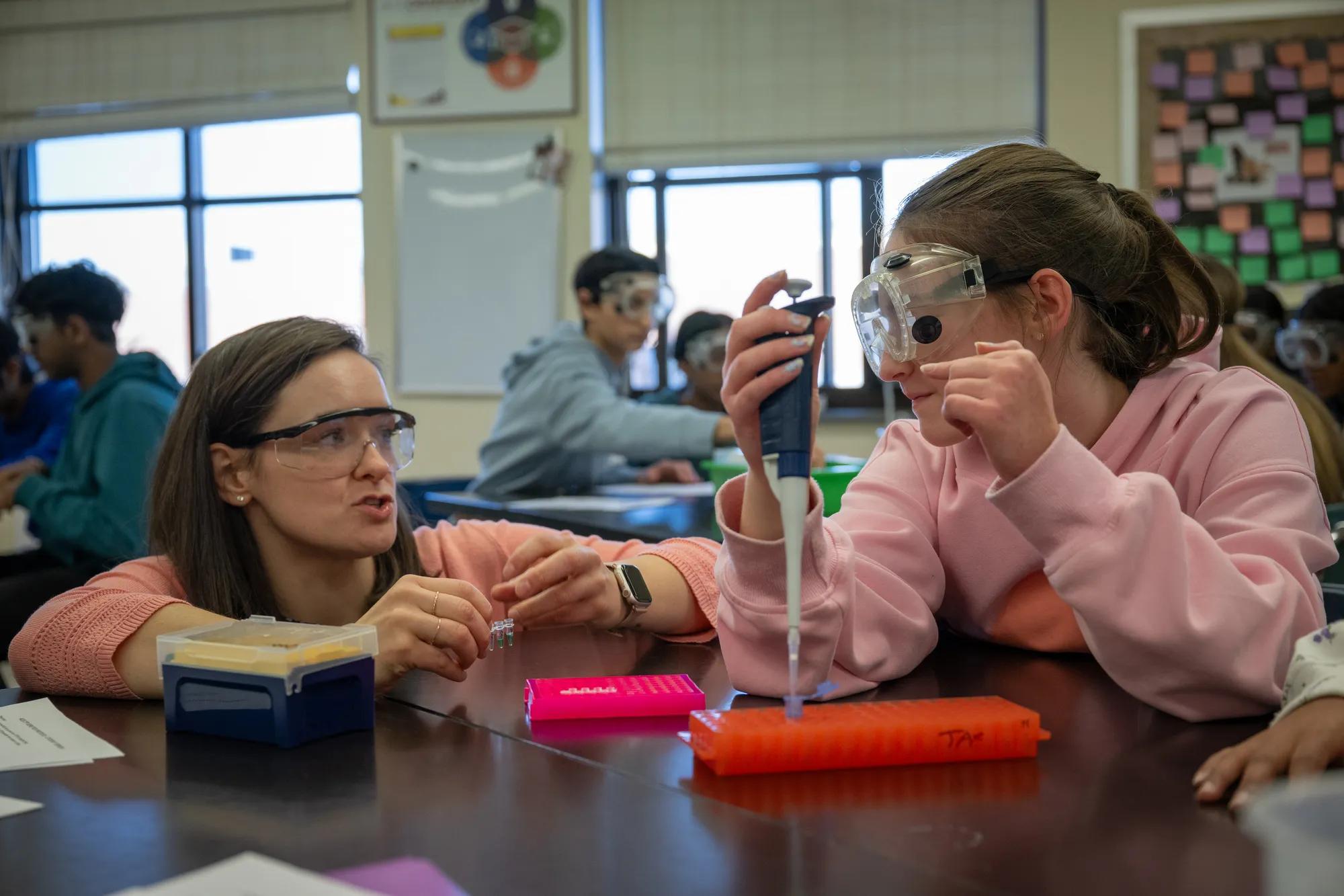 Students engaging with the TtGG laboratory curriculum