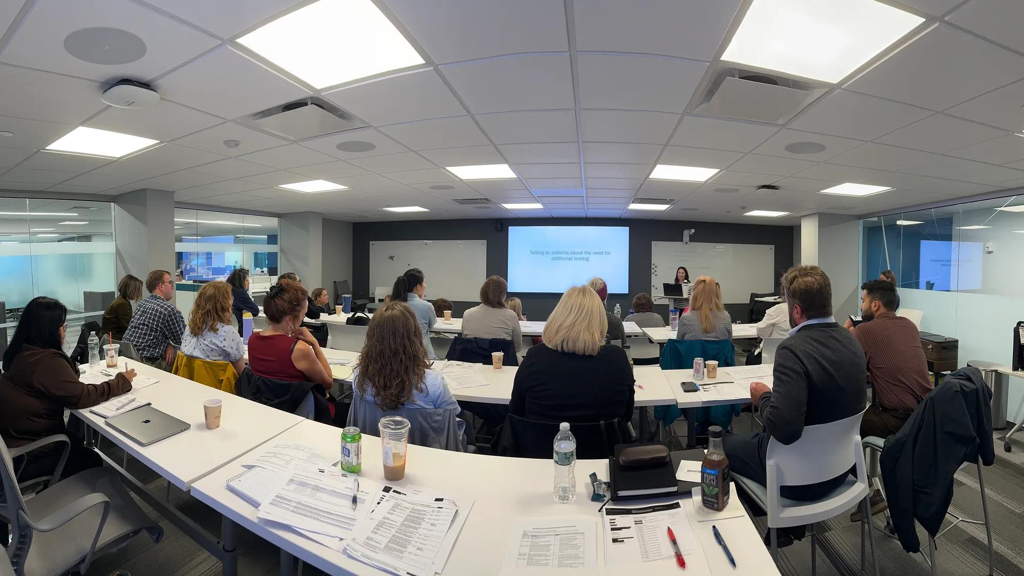 Photo from the 2025 Clinical Research Coordinators Precision Oncology Workshop, held by JAX in Portland, ME, in September.
